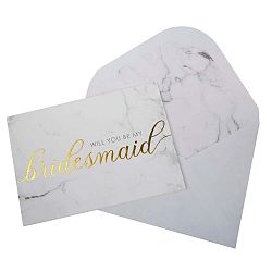 Sada 3 pozvánek pro družičky s obálkami Neviti Scripted Marble