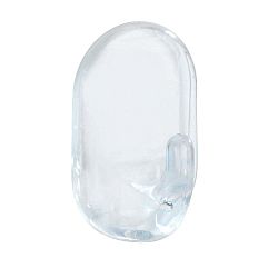 Sada 3 samodržících transparentních nástěnných háčků Wenko Oval