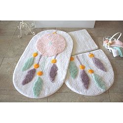 Sada 3 světlých předložek do koupelny Alessia Indian