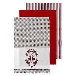 Sada 3 utěrek s vánočním motivem Ladelle Chris Noella, 70 x 45 cm