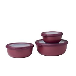 Sada 3 vínových svačinových boxů Rosti Mepal Cirqula