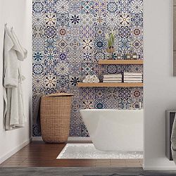 Sada 30 dekorativních samolepek na stěnu Ambiance Riviera, 10 x 10 cm