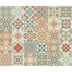 Sada 30 dekorativních samolepek na stěnu Ambiance Vérone, 15 x 15 cm