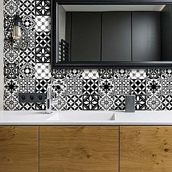 Sada 30 dekorativních samolepek na zeď Ambiance Rosario, 20 x 20 cm