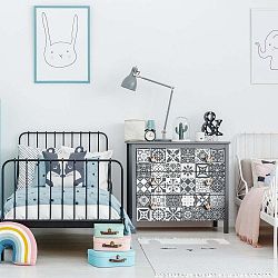 Sada 30 samolepek na nábytek Ambiance Tiles Stickers For Furniture Pasqualine, 15 x 15 cm