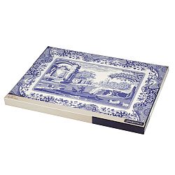 Sada 4 bílomodrých korkových prostírání Spode Blue Italian