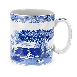 Sada 4 bílomodrých porcelánových hrnků Spode Blue Italian, 250 ml