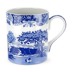 Sada 4 bílomodrých porcelánových hrnků Spode Blue Italian, 500 ml