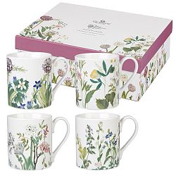 Sada 4 hrnků Churchill China Himalyan Flowers, 250 ml