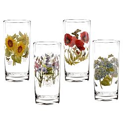 Sada 4 ks vysokých sklenic Portmeirion Summer, 420 ml