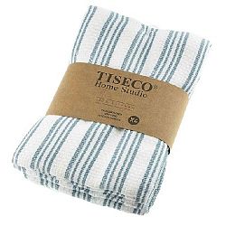 Sada 4 modrých bavlněných utěrek Tiseco Home Studio, 50 x 70 cm