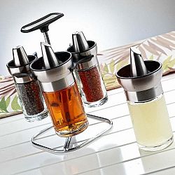 Sada 4 nádob na olej z nerezové oceli Triger, 170 ml