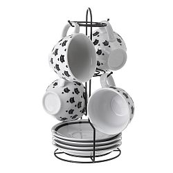 Sada 4 porcelánových šálků Unimasa Boho Cat, 160 ml