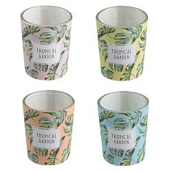 Sada 4 skleněných svícnů Le Studio Tropical Paradise