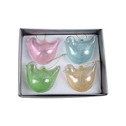 Sada 4 skleněných závěsných ozdob Ego Dekor Birdie