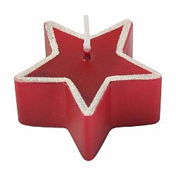 Sada 4 svíček ve zlaté barvě Unipar Star, doba hoření 4 h