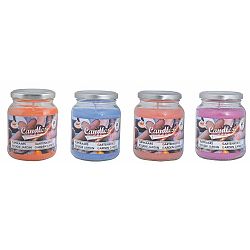 Sada 4 zahradních svíček ve skleničce Esschert Design Garden, doba hoření 36 hodin