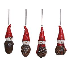 Sada 4 závěsných dekorací Côté Table Pine Cone Souboi