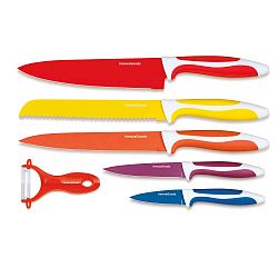 Sada 5 nožů a škrabky z nerezové oceli InnovaGoods Ceramic