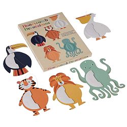 Sada 5 papírových dekorací Rex London Colourful Creatures
