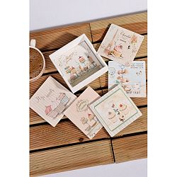 Sada 6 bambusových podtácků Kosova Cupcakes, 12 x 12 cm