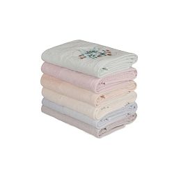 Sada 6 bavlněných ručníků Daireli Lunida, 50 x 90 cm