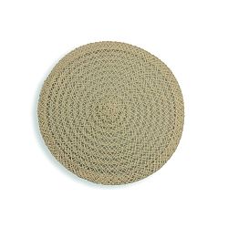 Sada 6 béžových prostírání Villa d'Este Geometric, Ø 39 cm