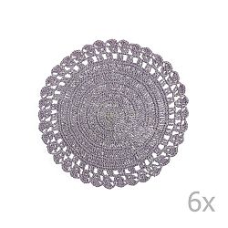 Sada 6 filalových prostírání z palmových vláken Villa d'Este Uncinetto