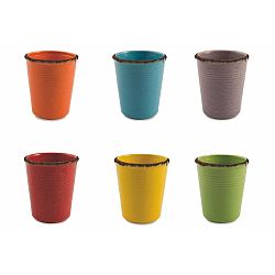 Sada 6 keramických pohárů na vodu Villa d'Este Baita, 350 ml