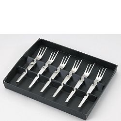 Sada 6 koktejlových vidliček v dárkovém balení Jean Dubost Futura