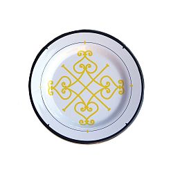 Sada 6 melaminových talířků Sunvibes Arabesque, ⌀ 20 cm