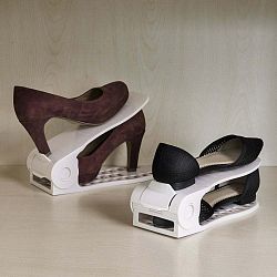 Sada 6 organizérů na boty InnovaGoods Rack Adjustable Slots