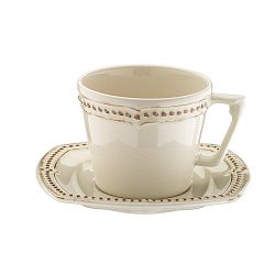 Sada 6 porcelánových šálků na čaj s podšálky Kutahya 5 O´Clock