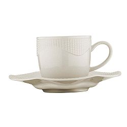 Sada 6 porcelánových šálků s podšálky Kutahya Anna, 50 ml