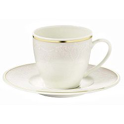 Sada 6 porcelánových šálků s podšálky Kutahya Cape Town, 50 ml