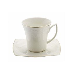 Sada 6 porcelánových šálků s podšálky Kutahya Misma