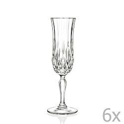 Sada 6 sklenic na sekt RCR Cristalleria Italiana Maddalena
