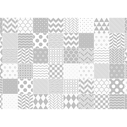 Sada 60 dekorativních samolepek na stěnu Ambinace Cardiff, 10 x 10 cm