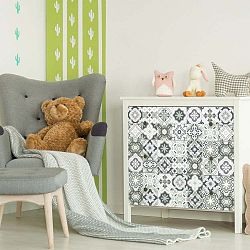 Sada 60 samolepek na nábytek Ambiance Floentina, 10 x 10 cm