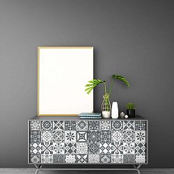 Sada 60 samolepek na nábytek Ambiance Tiles Stickers For Furniture Willema, 15 x 15 cm