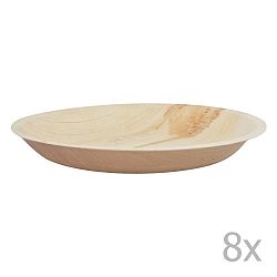 Sada 8 jednorázových tácků z palmového listu Esschert Design