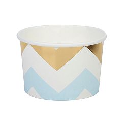 Sada 8 modrých papírových mističek Neviti Pattern Works Zig