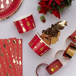 Sada 8 papírových mističek Neviti Dazzling Christmas