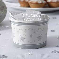 Sada 8 papírových mističek Neviti Shimmering Snowflake