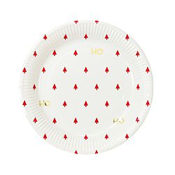 Sada 8 papírových talířků Talking tables Gold, ⌀ 23 cm