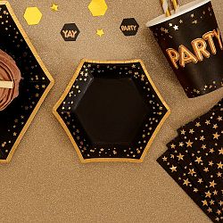 Sada 8 papírových talířů Neviti Glitz & Glamour Stars