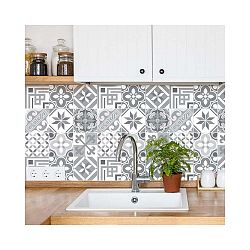 Sada 9 dekorativních samolepek na zeď Ambiance Carmelito, 15 x 15 cm