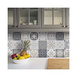 Sada 9 dekorativních samolepek na zeď Ambiance Orfeo, 20 x 20 cm