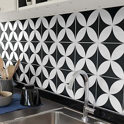 Sada 9 nástěnných samolepek Ambiance Wall Decal Tiles Enzo, 20 x 20 cn