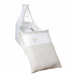 Sada dětské peřiny a polštáře s baldachýnem Roba Lovely Bear, 100 x135 cm